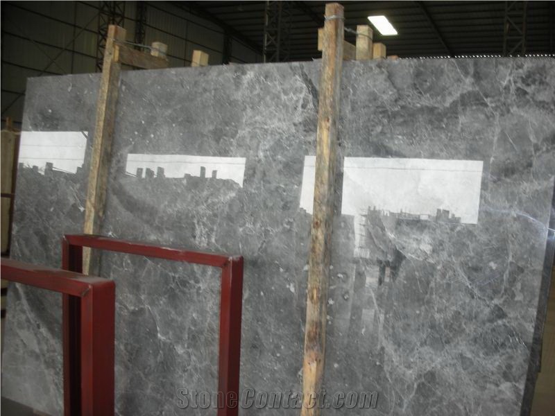 Chinese Silver Mink Marble Slab