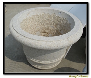 Grantie Flower Pot