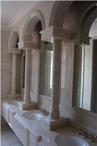 Limestone Vanity Top, Bath Decoration