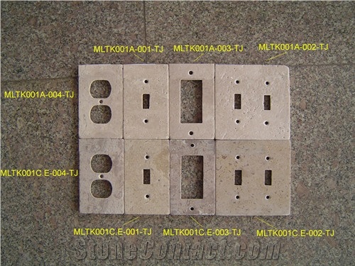 SWITCH PLATES, Beige Marble Home Decor