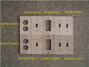 SWITCH PLATES, Beige Marble Home Decor