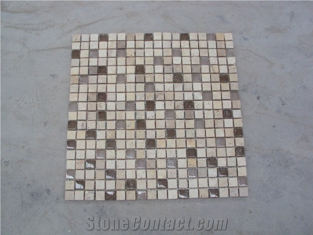 Travertine Mix Mosaic 1