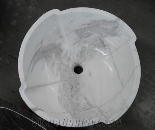 White Marble Sink and Basin