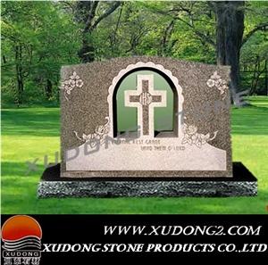 Brown Granite Gravestone