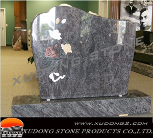 Orissa Blue Granite Headstone