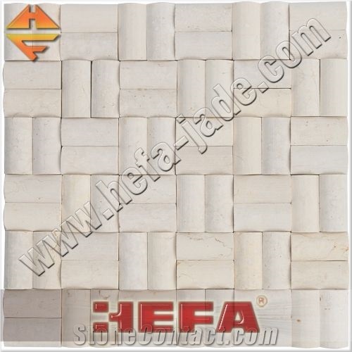 Mosaic Tile Patterns, Perlato Svevo Beige Limestone Mosaic