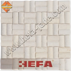 Mosaic Tile Patterns, Perlato Svevo Beige Limestone Mosaic