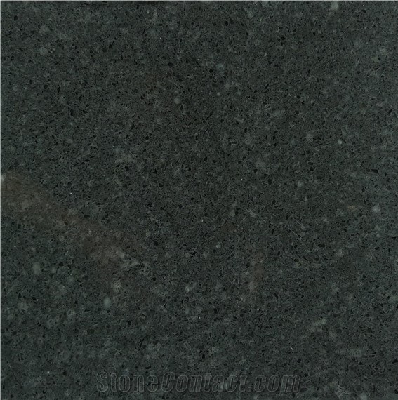 Black Quartz Stone/Black Quartz Slabs in Jumbo Size 126 *63 at 2cm and 3cm/Black Quartz Tile/Black Quartz Countertops/Aging and Wear Resistant, Free Maintenance