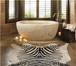 Beige Limestone Bath Tubs