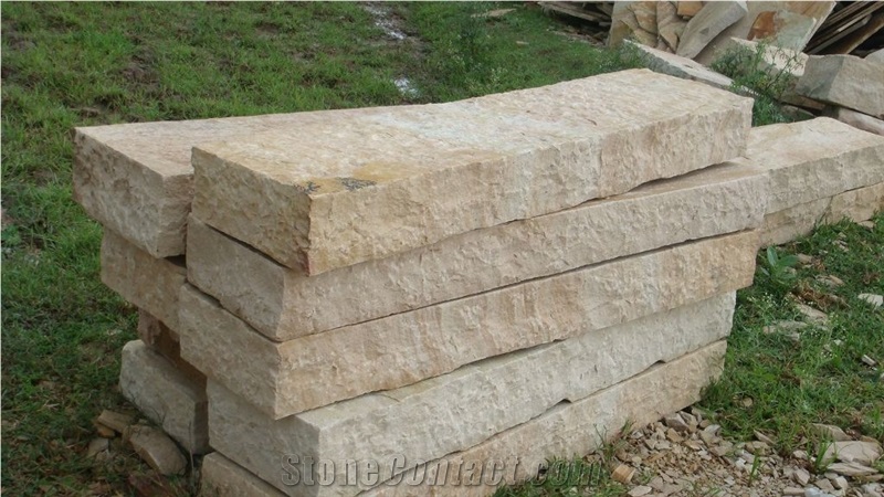 Indian Sandstone Block Steps - StoneContact.com