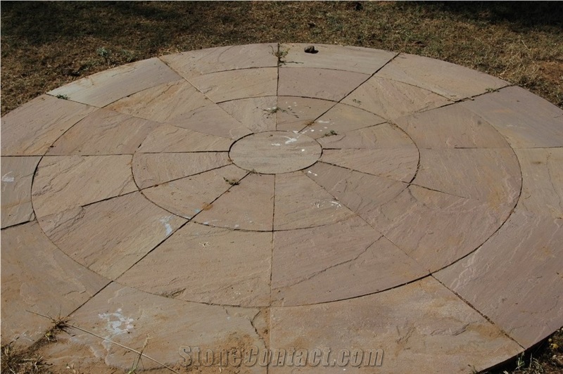 Modak Sandstone Circle Pavers