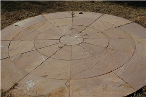 Modak Sandstone Circle Pavers