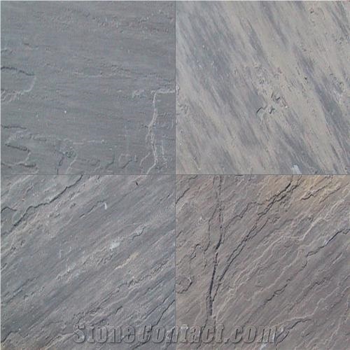 Sagar Black Sandstone Tiles, India Grey Sandstone