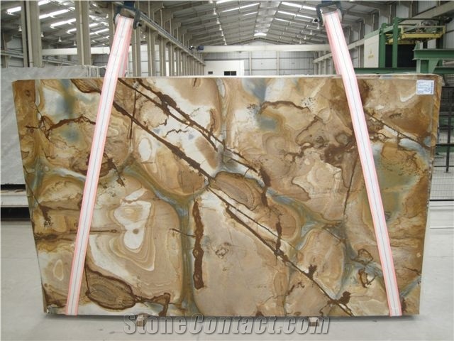 Stone Wood Quartzite Slabs & Tiles, Brazil Yellow Quartzite Floor Tiles, Wall Tiles
