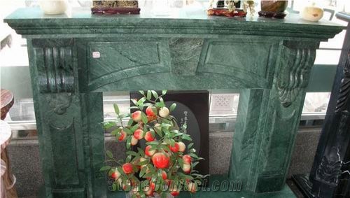 Green Marble Fireplace
