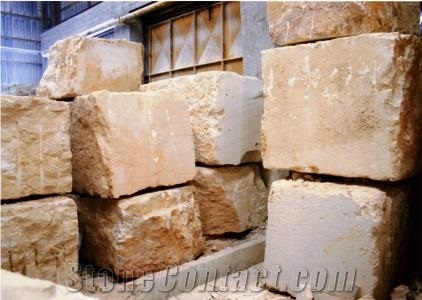 Jerusalem Gold Limestone Block, Israel Yellow Limestone