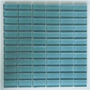 Blue Crystal Glass Mosaic Tile CTR-G-B001