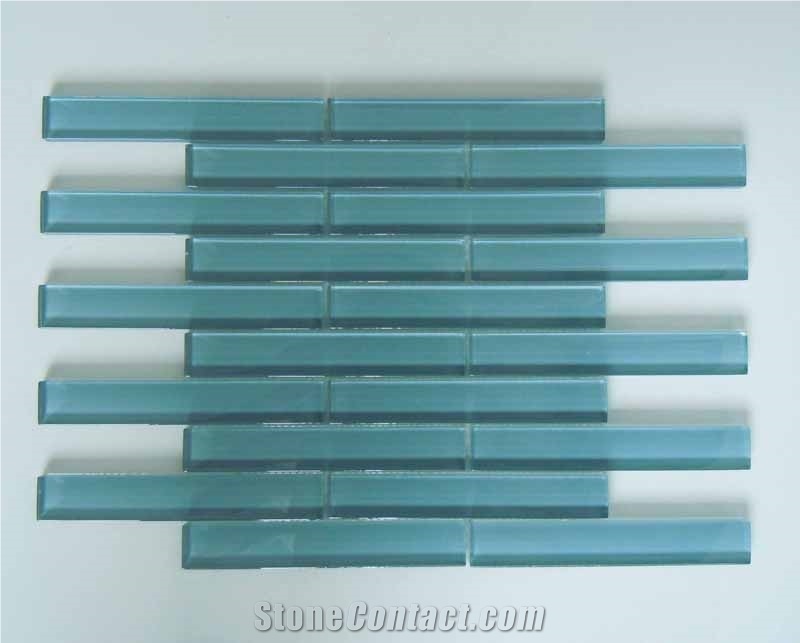 Blue Crystal Glass Mosaic Tile CTR-G-B002
