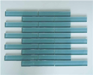 Blue Crystal Glass Mosaic Tile CTR-G-B002