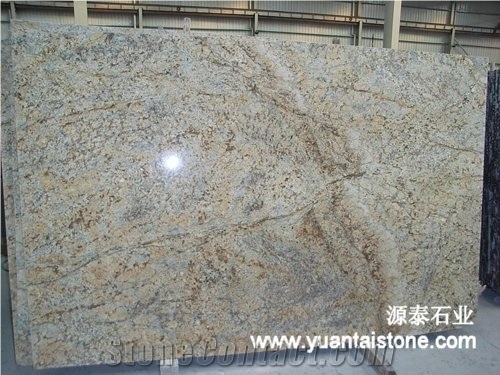 China Golden Crystal Granite Slab,China Yellow Granite