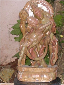 Green Onyx Crafts Of Ganapathy Sculpture