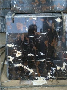 Black and Gold Marble Tile