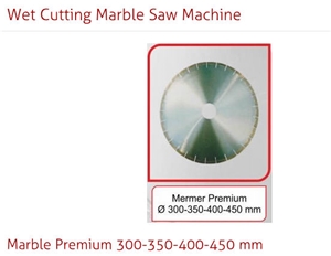 Diamond Wet Cutting Circular Saws for Marble