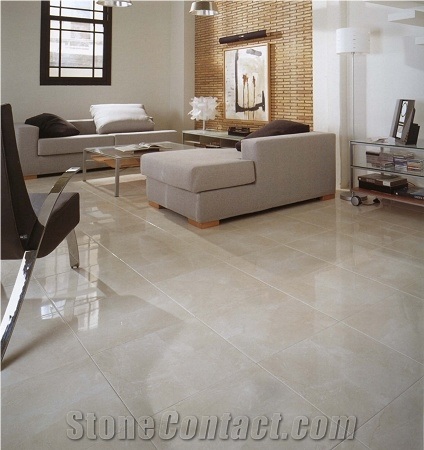 Crema Marfil Marble Floor Tile, Spain Beige Marble
