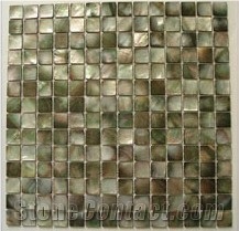 Black Mother Of Pearl Shell Mosaic