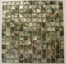 Black Mother Of Pearl Shell Mosaic