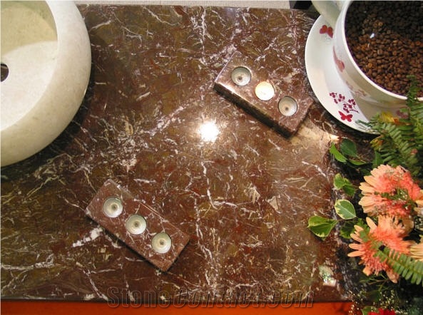 Turkish Coffe Gold Marble Countertop
