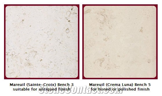 Crema Luna Limestone,Mareuil (Sainte-Croix) Limestone Tile