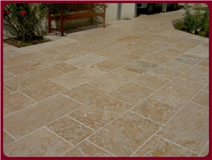 Savigny Limestone Antiqued Floor Tile,France Beige Limestone