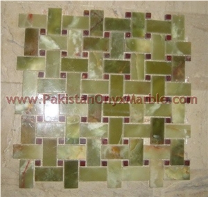 Dark Green Onyx Mosaic Tiles