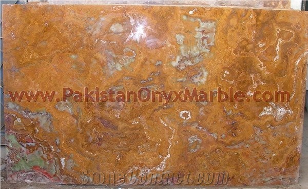Natural Multi Red Onyx Slabs