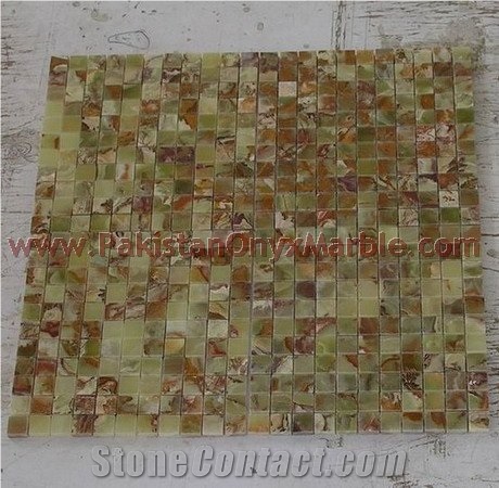 Pakistan Green Onyx Mosaic Tiles