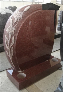 Imperial Red Granite Tombstone