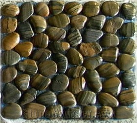 Pebble Stone on Net,stripe Pebble,cobble
