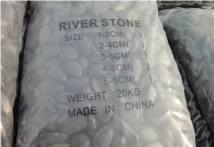 Pvc Bag Packing Pebble Tiles, River Stone