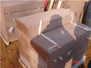 Red Sandstone Block Steps