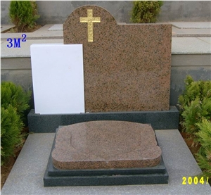 Monuments, Tombstones, India Red Granite Tombstones