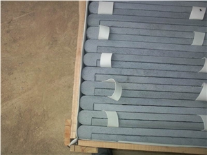 Drop Face Bullnose Grey Basalt Swimming Pool Coping,