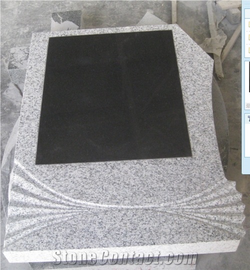 China Black Tombstone, Shanxi Black Granite Tombstone