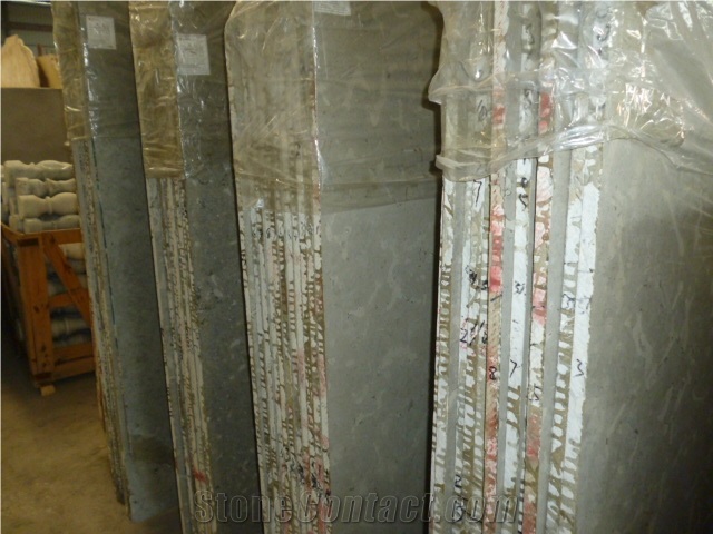 Deep Blue Limestone Slabs