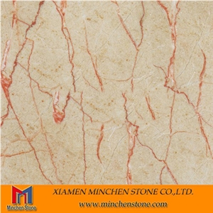 Filetto Rosso Marble Tile,China Beige Marble