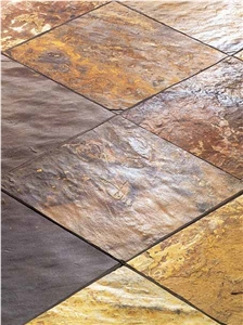 Rusty Slate, China Yellow Slate Slabs & Tiles