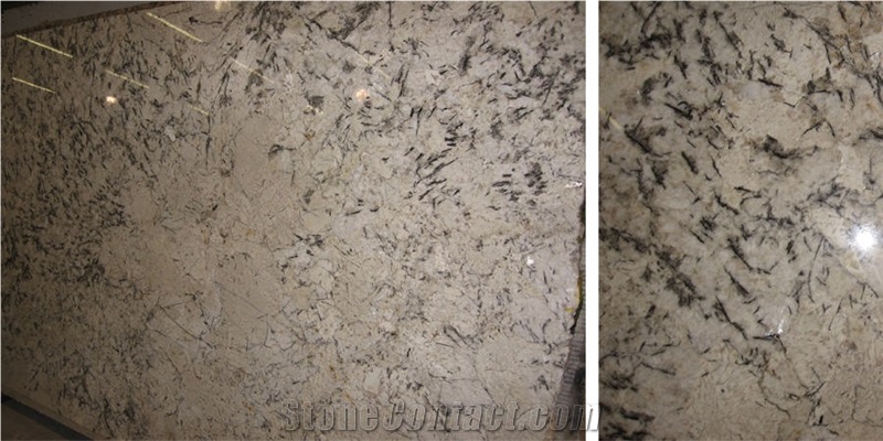 Bianco Argento Granite Slab,Russian Federation White Granite