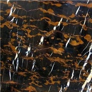 Black and Gold Marble Tile
