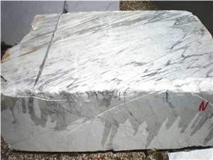Bianco Carrara Venato Marble Block