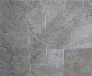 Silver Travertine Cross Cut Tile,Turkey Grey Travertine